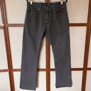 Levi’s 514 Gray Black Label White Tab SF California Straight Fit Jeans - 33x32”